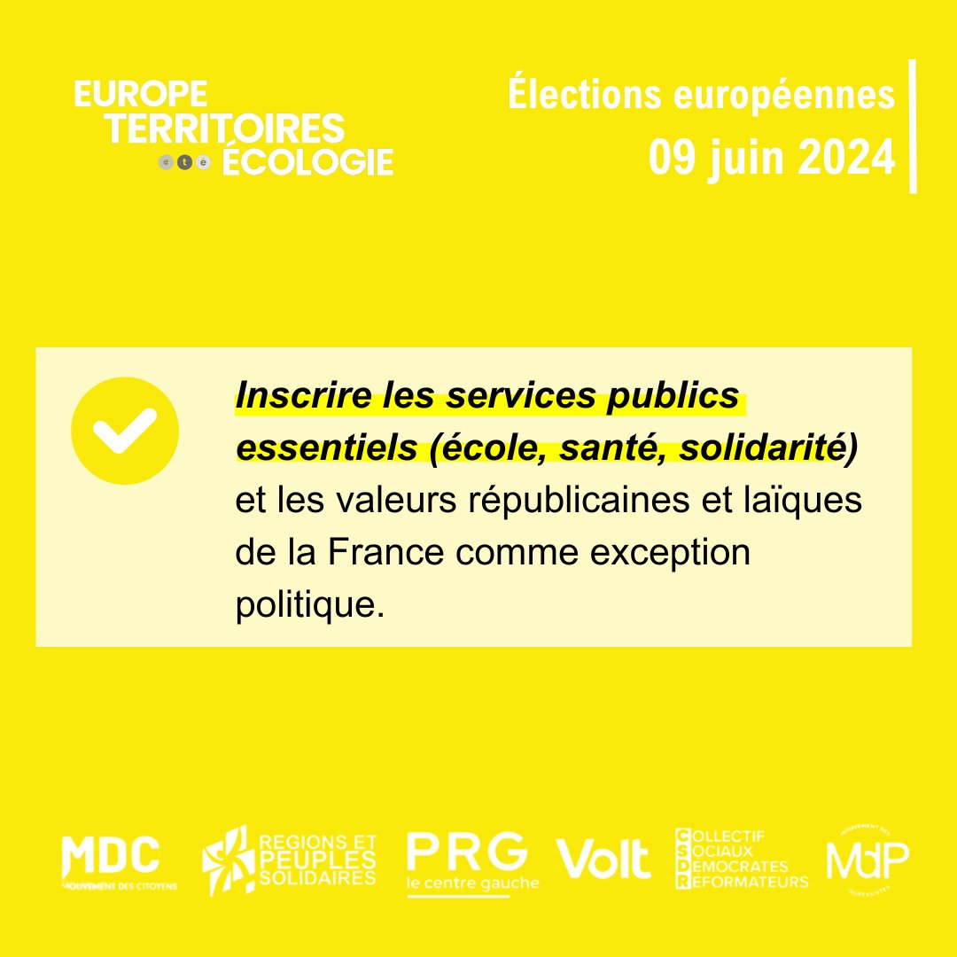 PartiRadicalG31's tweet photo. • • • 🇪🇺 #EUROPE #TERRITOIRES #ECOLOGIE

➡️ Le #09juin , les #citoyens vont voter pour leurs représentants. Le #PRG  s'associe à une coalition progressiste pour défendre les valeurs qui sont les nôtres. Pour une Europe qui fonctionne 🟢, qui protège 🟣 et qui respecte 🟡. https://t.co/5i29Csjytp