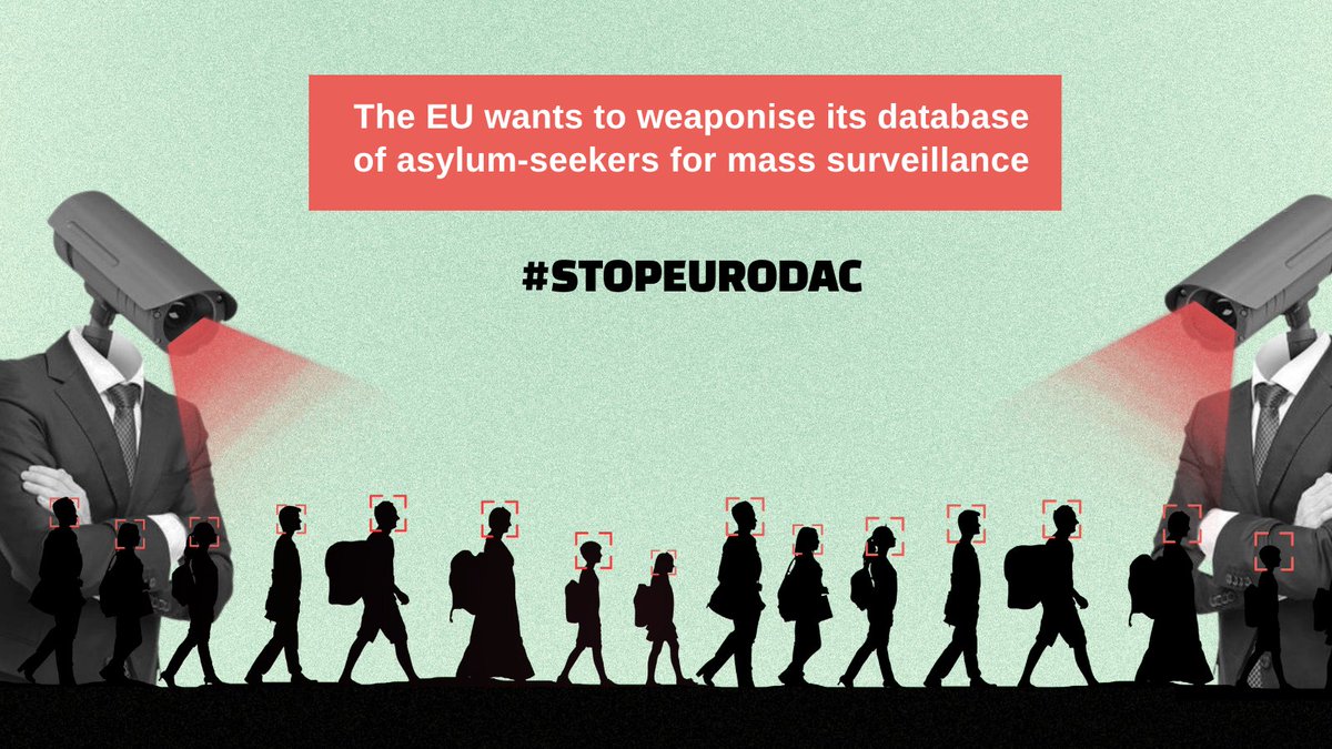 1/6🚨 On 10 April, @Europarl_EN will vote on the expansion of #EURODAC, a database to facilitate the registration & deportation of asylum seekers.

Over the next week we will explain why, along with a broad civil society coalition, we're calling on MEPs to #StopEURODAC ❌