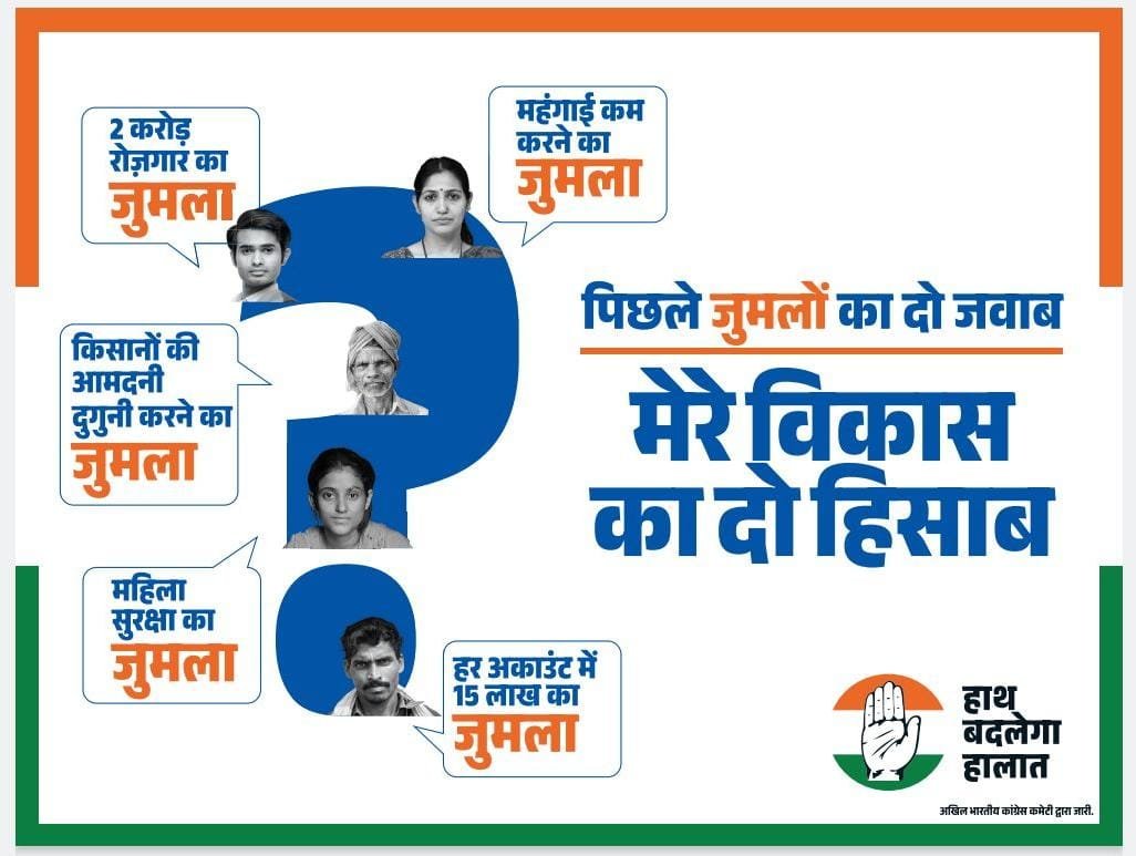 INCIndia's tweet image. पिछले जुमलों का दो जवाब
मेरे विकास का दो हिसाब