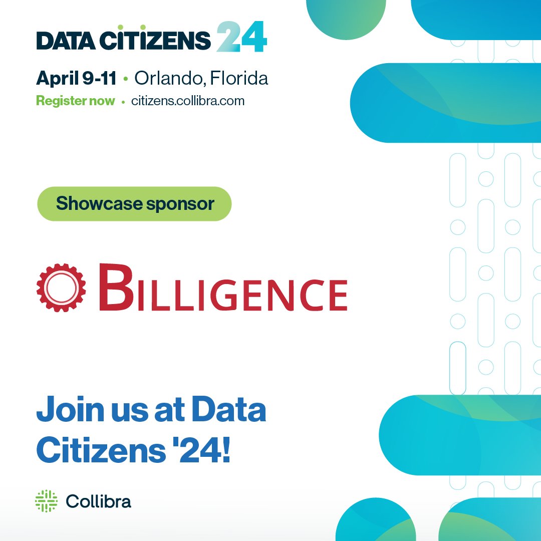 In case you missed it, we have announced that we are sponsoring the upcoming @collibra Data Citizens '24. This event presents the opportunity to engage with data experts and explore the latest trends and innovations in the industry. 9-11/4 Register: hubs.la/Q02nhffF0