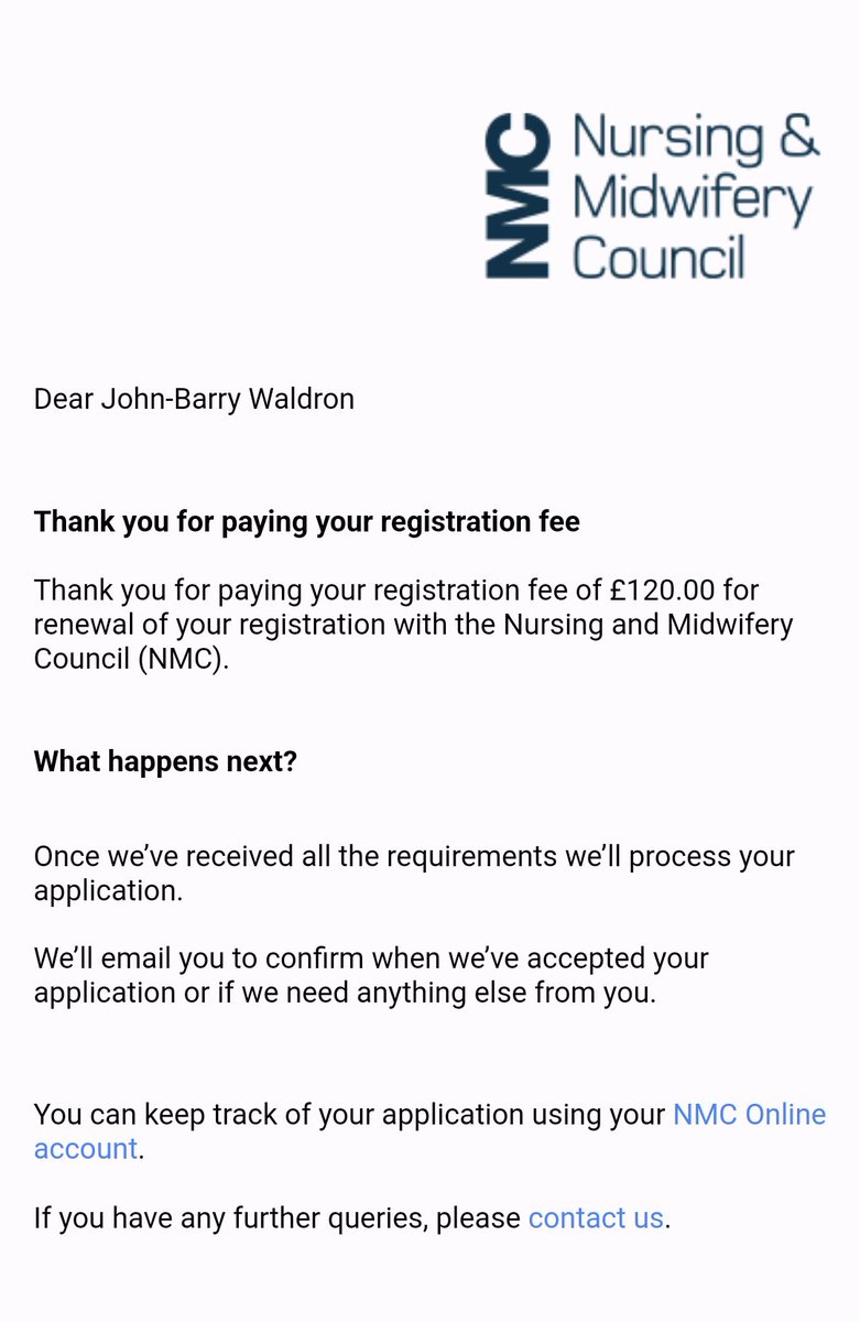 I know I say this every year but just got my yearly reminder that I have to PAY to be a nurse. I know there has to be a register bit with all the cost of living isn't this something that could be looked at? That and maybe a decent pay rise? @theRCN @unisontheunion