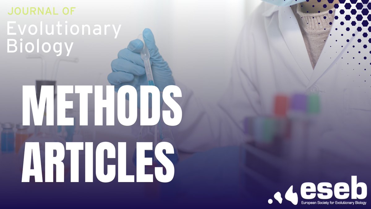 👉Novel methods and approaches are vital to addressing fundamental questions in evolutionary biology 👉They benefit our discipline by making new tools accessible to all 👉Read our Methods Articles here shorturl.at/itNT1 and submit your Methods Article to @JEvBio