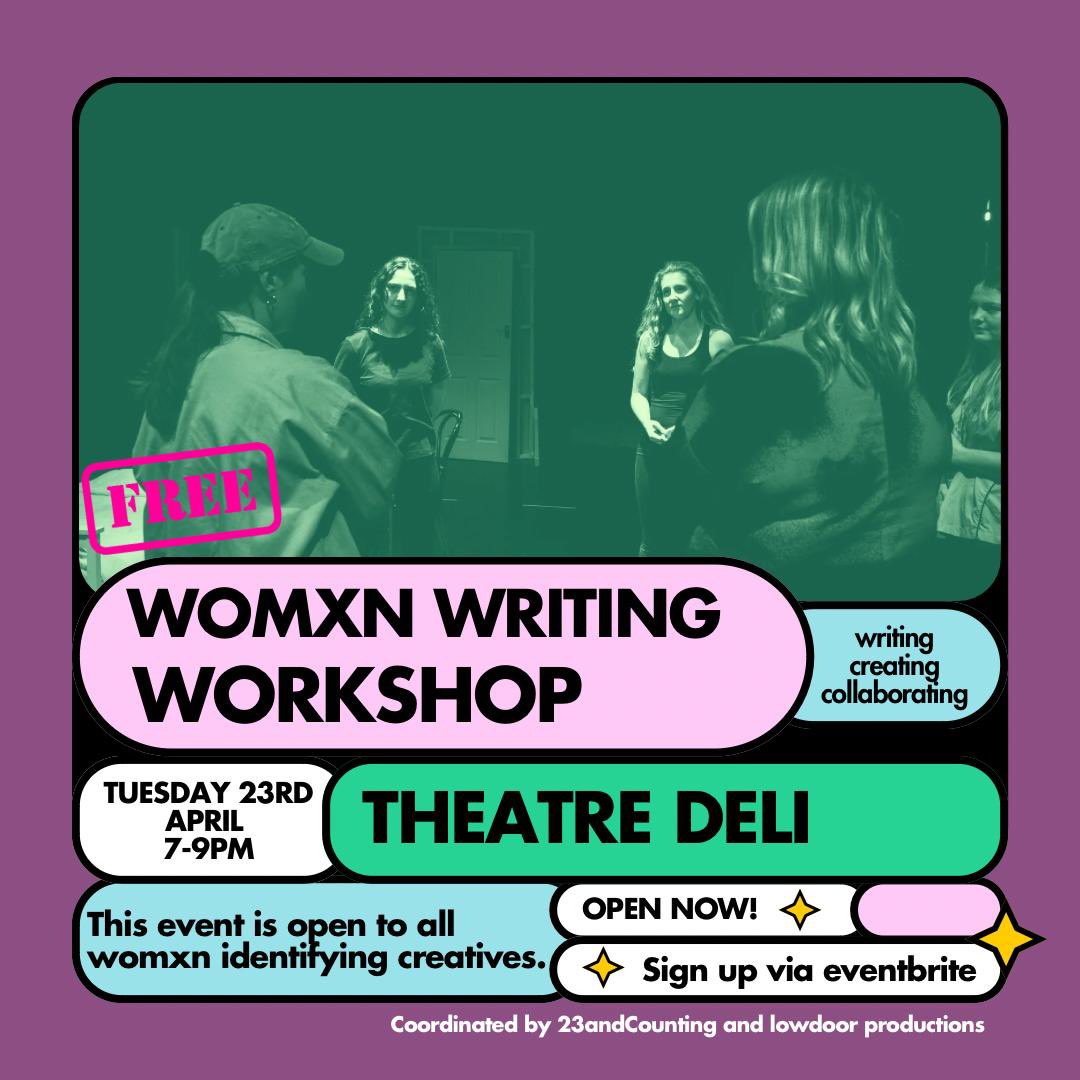 Isabelle (@isabelletyner_) on Twitter photo Hosting a FREE writing and intro to directing workshop at <a href="/theatredeli/">Theatre Deli</a> on April 23rd 7-9pm for women in the arts.
Booking is free and at the link below 🙌🏽🩷
eventbrite.com/e/womxn-writin… Hosting a FREE writing and intro to directing workshop at <a href="/theatredeli/">Theatre Deli</a> on April 23rd 7-9pm for women in the arts.
Booking is free and at the link below 🙌🏽🩷
eventbrite.com/e/womxn-writin…