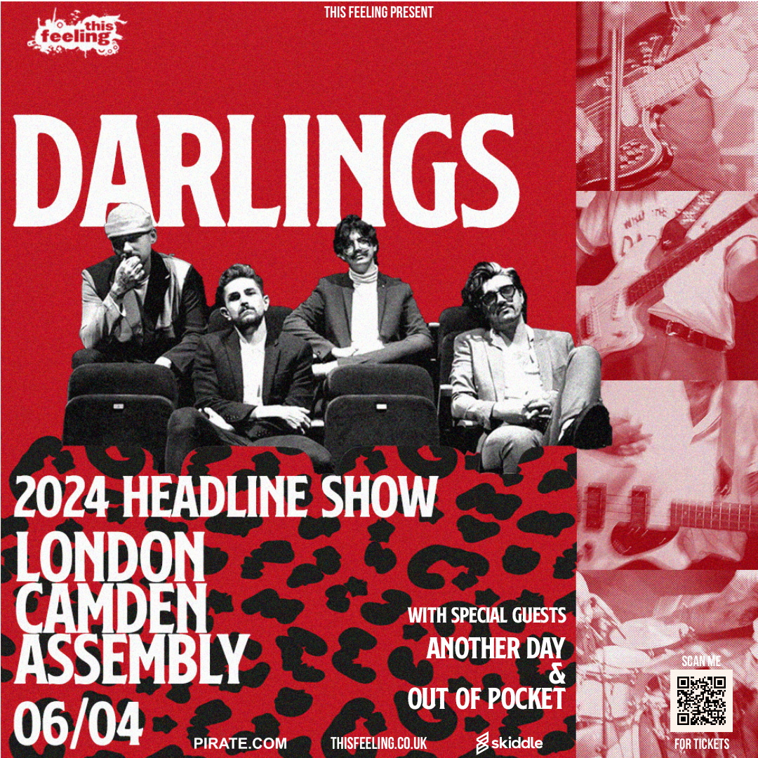 Coming up this week : Saturday 🎸 London @CamdenAssembly w/ @Darlings_Band + special guests #AnotherDay & #OutofPocket 🎟 thisfeeling.co.uk/darlings/ 🎶open.spotify.com/playlist/4ZNgT…