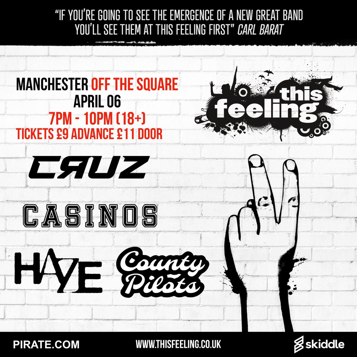 Coming up this week : Saturday 🎸 Manchester Off The Sq ft. @band_cruz @casinosband #Haze & @countypilotsuk 🎟 skiddle.com/whats-on/Manch… 🎶open.spotify.com/playlist/4ZNgT…