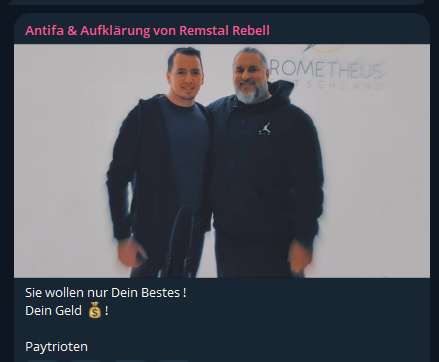 MrGunniHelm's tweet photo. Wenn ein Nazi auf andere Nazis neidisch ist. Auch bei den Rechten im Netz geht es schlussendlich nur um Spendenkohle und Westentaschen-Patridiot #Stecher aus #Fellbach ist wohl eifersüchtig auf die Einnahmen der braunen Kasper #Bearth und #Kellner.😂🤡 https://t.co/5kk4ZgdDw5