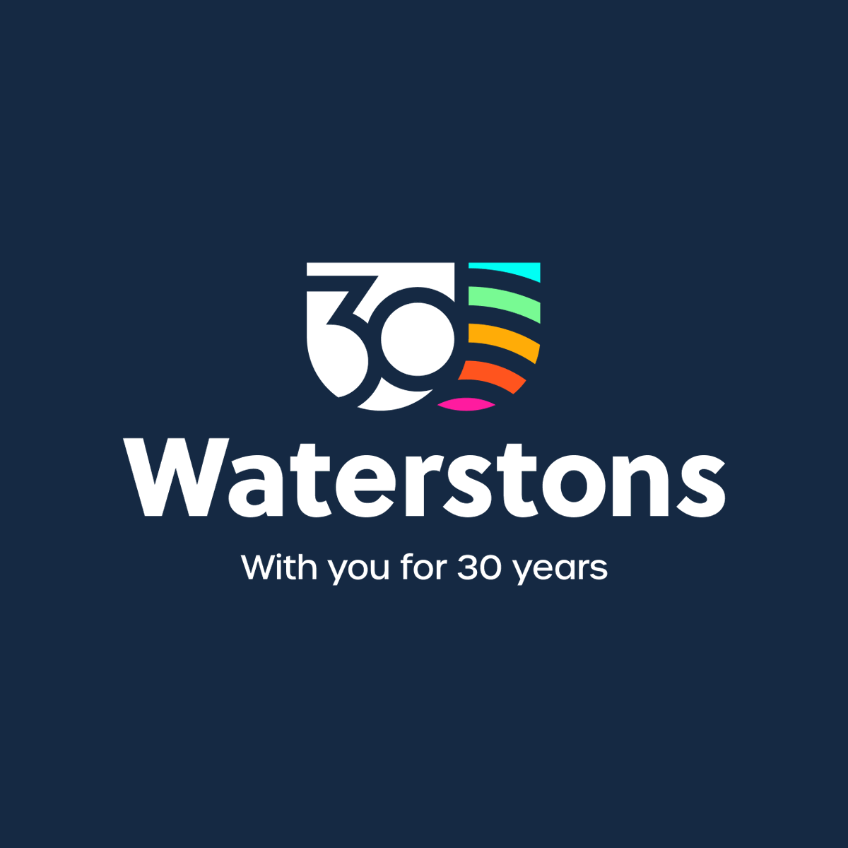 30 years of tech partnership 💙 💚 💛 🧡 💗 #Waterstons30 #WeAreWaterstons