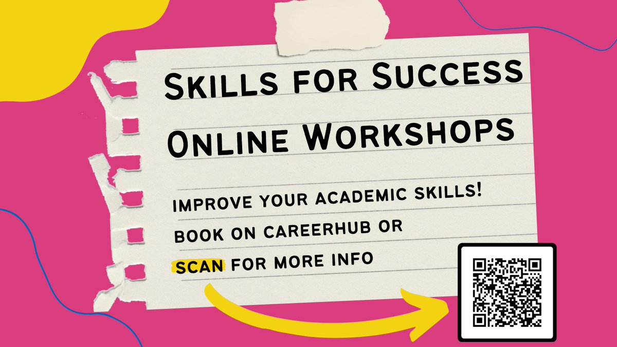 Skills for Success upcoming workshops include:
- Reflective writing
- Exam prep
- Proofreading skills
- Managing word counts
- Dissertation introduction/conclusion advice
And much more! Visit CareerHub for full details and to book.