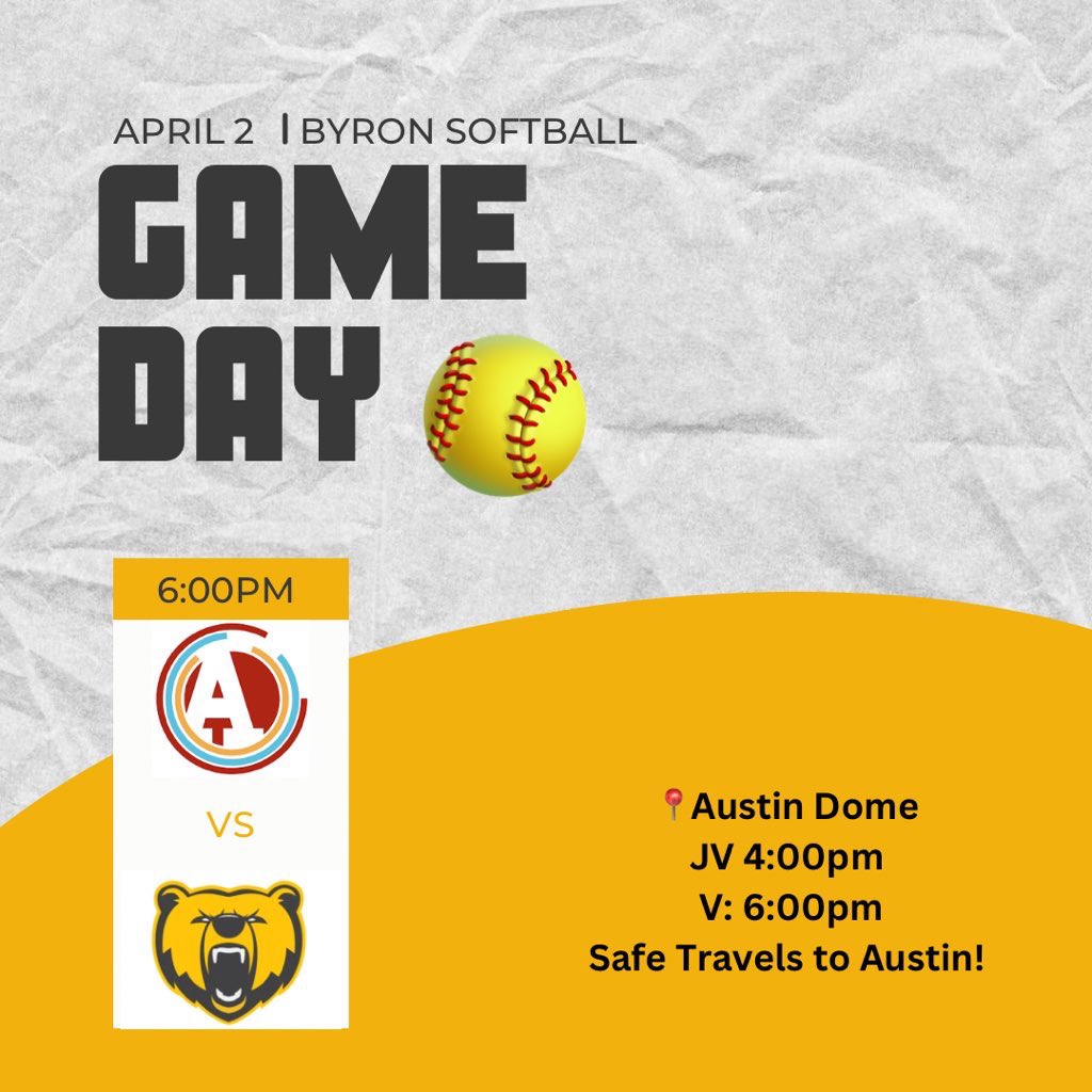 Season opener tonight in Austin! LET’S PLAY (DOME) BALL! #btownyouknow 🐻🥎💛🖤