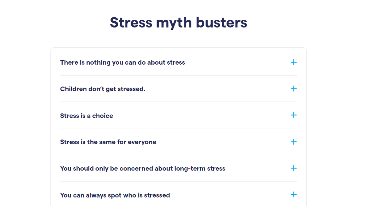 ❌ There’s nothing you can do about stress ❌ Stress is a choice ❌ Stress is the same for everyone ❌ You should only worry about long-term stress These are some of the many myths about stress. Read some myth-busters against these misconceptions 👇 mentalhealth-uk.org/help-and-infor…