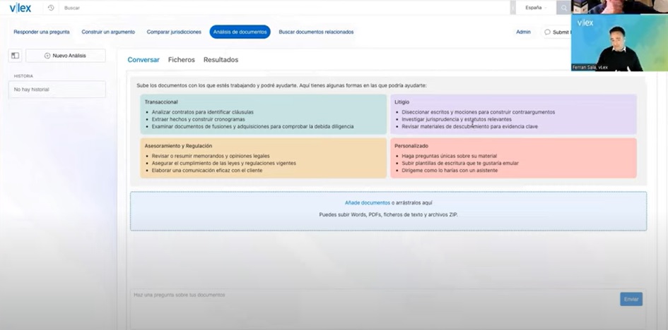 🚀 Conocemos la nueva funcionalidad de #VincentAI, de <a href="/vlex_es/">vlex_es</a> : Análisis de Documentos

🔎 Y qué mejor manera que viendo y comentando una breve demo de esta herramienta con <a href="/Ferran73/">Ferran Sala</a>  , director general de vLex Europa.

¿Quieres saber más? 👇👇👇
derechopractico.es/analizamos-mai…