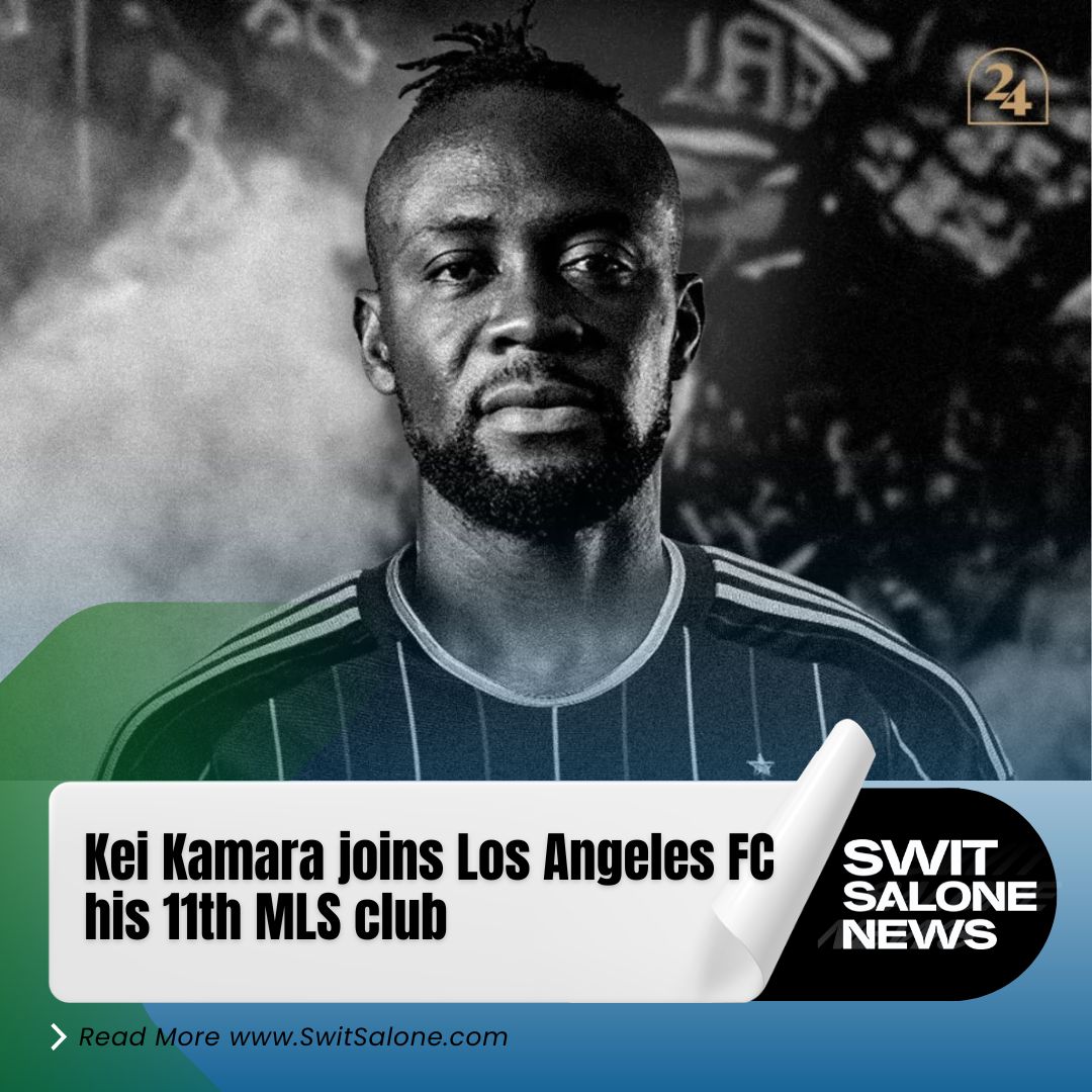 SwitSalone's tweet photo. Major League Soccer team, @LAFC has secured the signing of seasoned Sierra Leonean forward, @keikamara, with the possibility of extending his contract through 2025.
https://t.co/C793en5fUZ
#SaloneX #keikamara #MLS #LAFC https://t.co/Ew9R7UGQmz