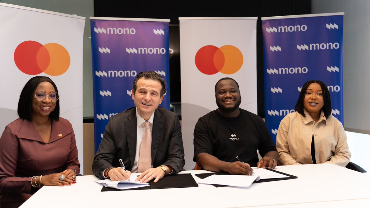mono_hq's tweet photo. We’re excited to announce that we have partnered with @MastercardSSA to offer account-to-account payments via Mono DirectPay on the Mastercard Payment Gateway System. 🎉💰

This gives developers and businesses within Mastercard’s network access to another secure and innovative way to accept payments from customers.

Read more about how we hope to leverage this partnership to deliver Open Banking services to more Africans: https://t.co/fsAl8Qgcp2