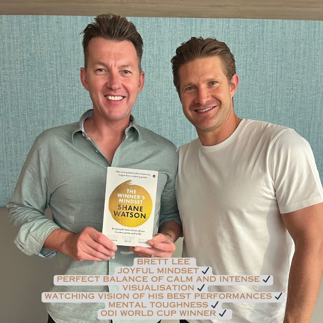 I have learnt so much from my best mate @BrettLee_58 So kind of this legend to share his insights for my new book ‘The Winner’s Mindset’ of what made him one of the best fast bowlers the world has ever seen. ⭐️⭐️Available now in India ⭐️⭐️ @harpercollinsin #Winning #Performance