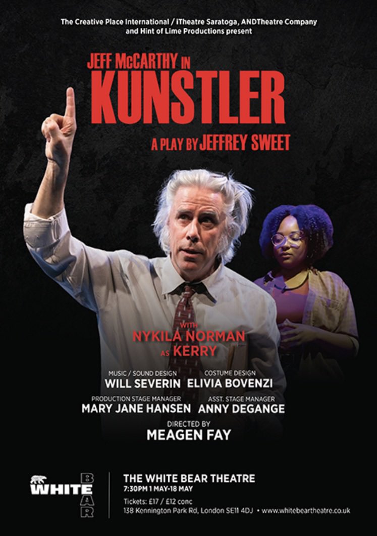 Introducing Kunstler—a self-described “radical lawyer” and civil rights activist. In this two-character drama, tensions flare when he arrives on a college campus to give a seminar. Tickets: tinyurl.com/fh4stjuu 📅 1st - 18th May ⏰ Tues - Sat | 7:30pm 🎟️ £18 Standard