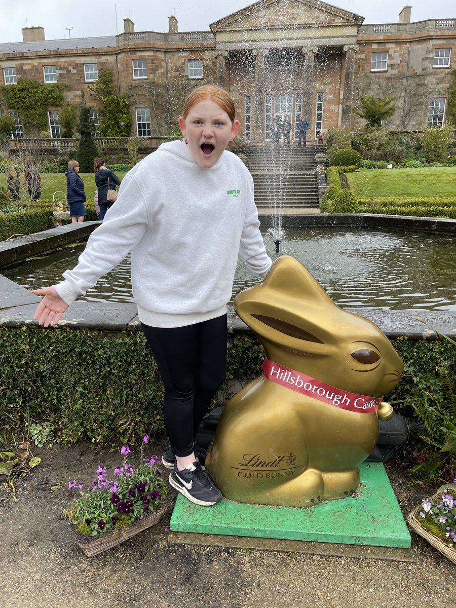 Tried to unwrap!!  Alas not actual chocolate ⁦<a href="/HillsCastle/">Hillsborough Castle and Gardens</a>⁩