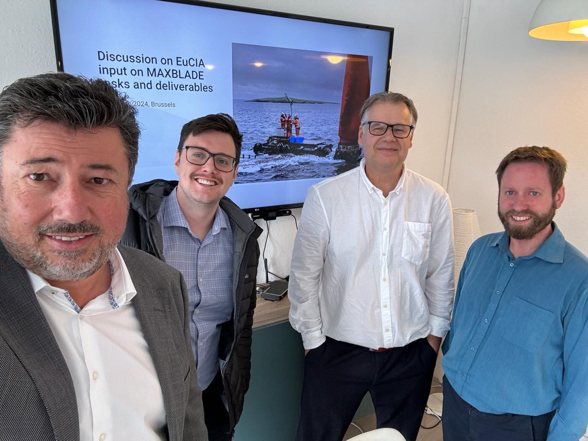 [EU PROJECTS] Last week EuCIA met with #MAXblade project partner @EdinburghUni to exchange views on the #circularity of #compositematerials. A #circulareconomy roadmap for tidal turbine blades is a key task for this European #tidalenergy collaboration.🔗tinyurl.com/3uyx2ufz
