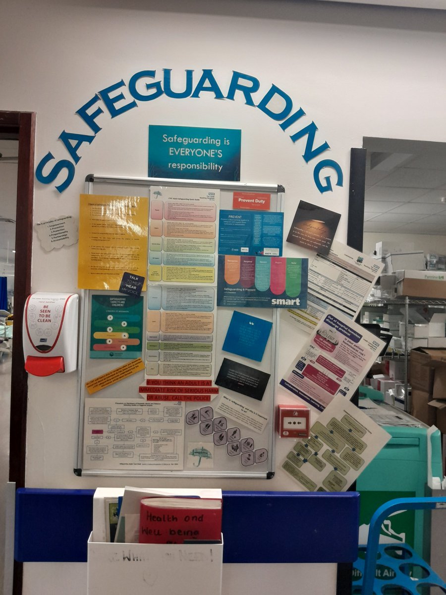 Another example of a fantastic information board at SJUHs completed by Lorna in our PACU Team. The board has lots of info around recognising safeguarding concerns, what to do if you have a concern, questions to ask and how to access assessment forms for those in need.