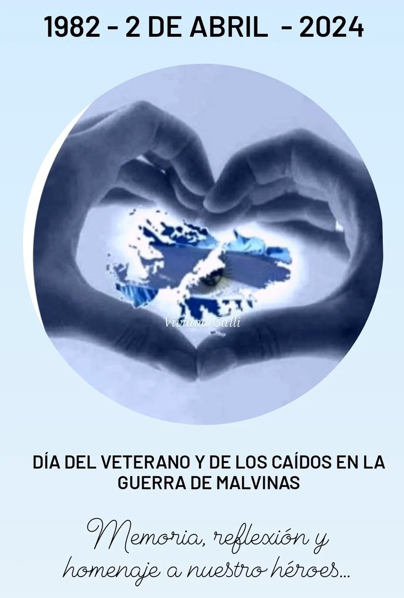 #2deAbril

🇦🇷 Día del Veterano y de los Caídos en la Guerra de Malvinas 🇦🇷

👉Memoria, reflexión y homenaje a nuestros héroes 🫶

#ElInteriorExiste 
#DiaDelVeteranoDeGuerraYDeLosCaidosEnMalvinas
#HonorYGloria
#GloriaEterna
#Heroes
#IslasMalvinas
#argentina 🇦🇷