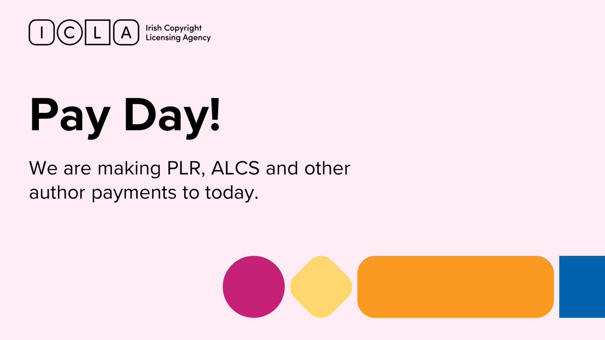 Author payments going out today!