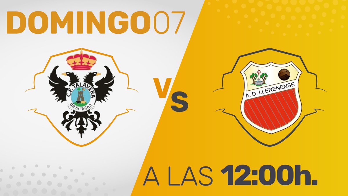 MOMENTO DE RECUPERAR LA ESENCIA |

🏟️ Municipal 'El Prado'
⚽️ <a href="/CFTalavera/">CF Talavera de la Reina</a> - <a href="/adllerenenseof/">A.D. LLERENENSE</a> 
🎙️ <a href="/felipedelkas/">felipe del castillo</a> 

▶️ El equipo de Luismi Álvarez buscará sobreponerse de la dura derrota recibida ante el Ursaria.

📢 Vívelo este domingo con el equipo de <a href="/enjuegoCEX/">Extremadura en Juego</a> .