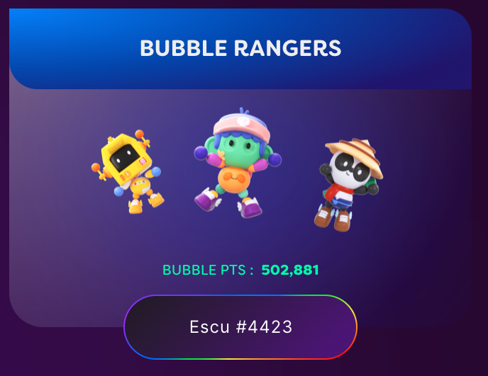 Milestone achieved ✅

Half a million $BUBBLE pts on the rangers game 🎉

Next stop: 1 MILLION 🫡

Reply with $BUBBLE and I've got a surprise for you 👇