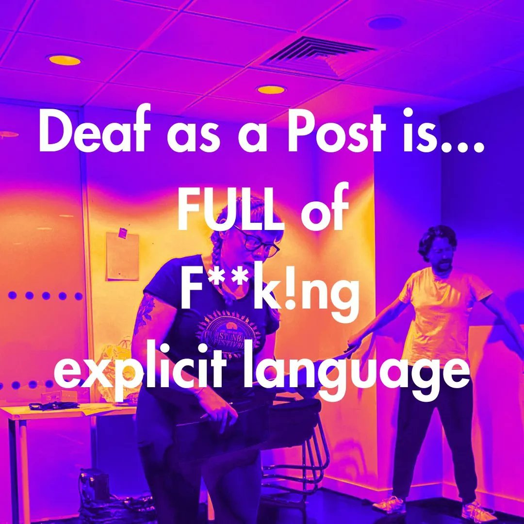 Come see our @DandelionPro_ of 'Deaf as a Post' with @KiboProductions @BaronsCourt_W14 comment/share for a discount code 😉 #westkensington #theatre #London #fringe