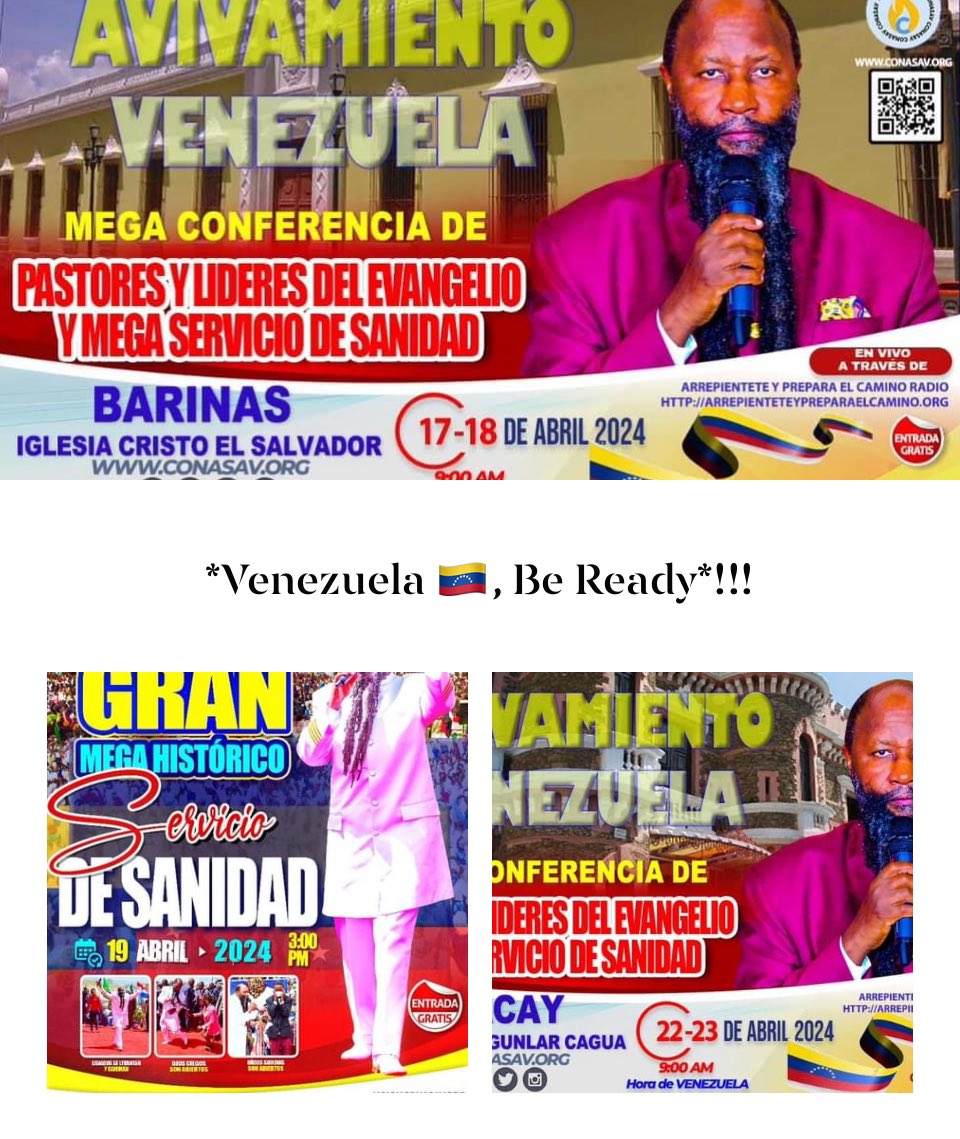 PicotyChelangat's tweet image. The Two Mega Prophets of YAHWEH are now in Venezuela. Kenya is having an #Incurable virus conversation.