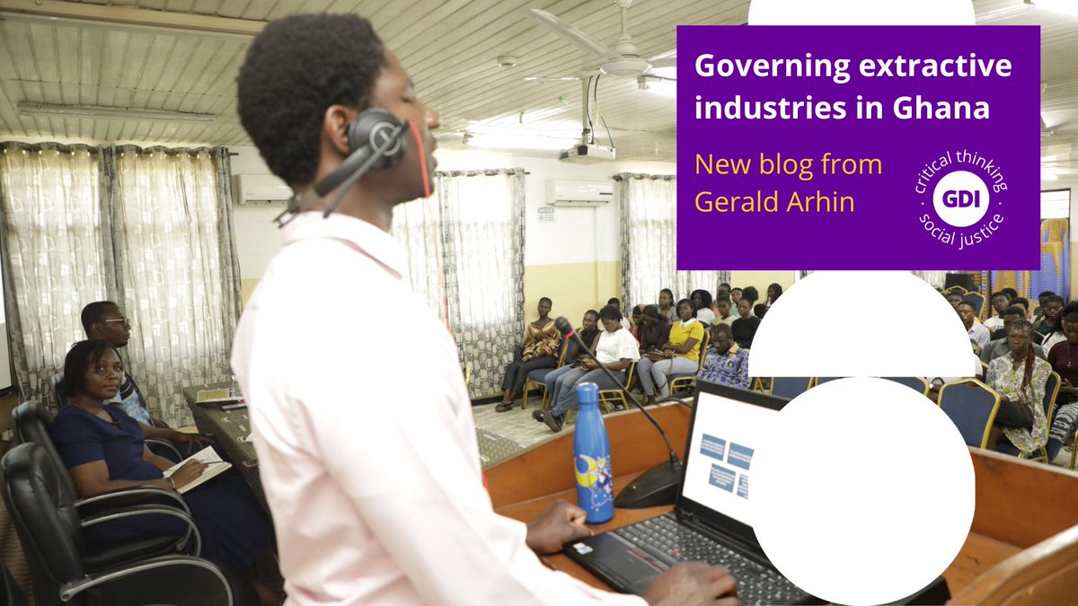 New on the blog! 💻
After passing his viva on extractive governance and the energy transition, GDI researcher Gerald Arhin (<a href="/geraldEarhin/">Gerald Emmanuel Arhin</a>) reflects on how he has been able to share his research with different audiences in Ghana: 
loom.ly/32TW-sM
