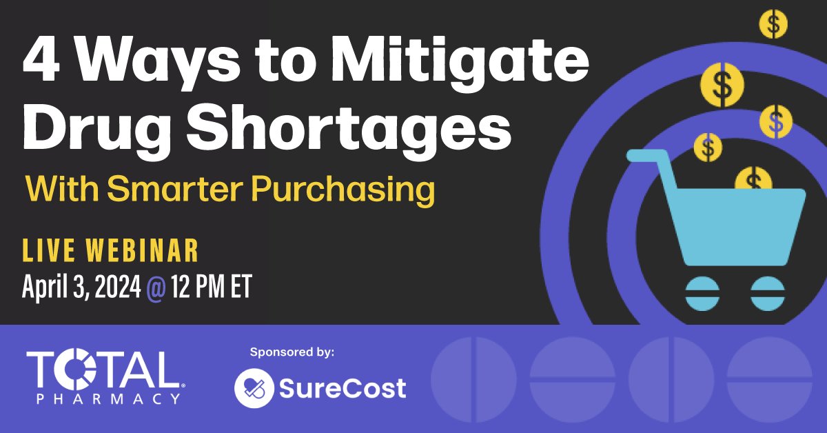 Get ready for tomorrow's game-changing webinar sponsored by <a href="/SureCost/">SureCost</a>! It's your chance to revolutionize pharmacy operations. Join us to streamline purchasing and inventory management. Reserve your spot now! ow.ly/xume50R64gH #PharmacyManagement #SureCost