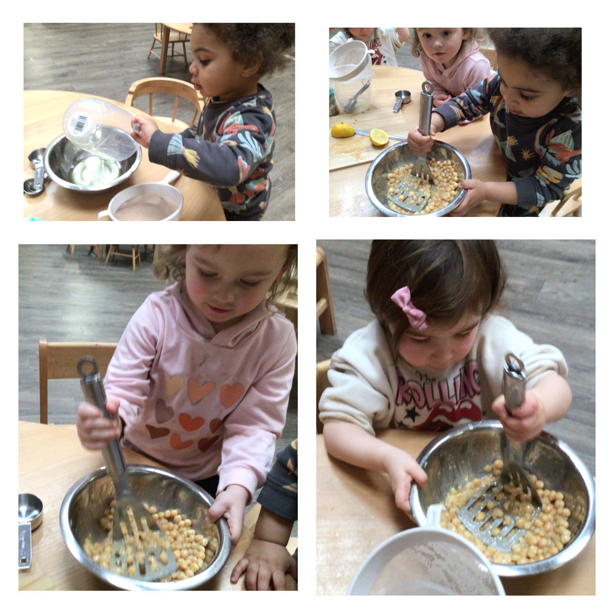 MolendinarFLC's tweet image. We made and tasted chickpea fritters. Chickpeas are very healthy, boasting vitamins, fibre, and protein. 
#fullofbeans @GlasgowFPP @GCFNetwork @Baker_GCC @garycondie67 @Baker