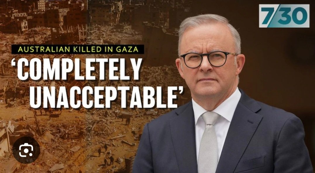 I find PM <a href="/AlboMP/">Anthony Albanese</a>'s concern at the murder of Australian aid worker Zomi Frankcom by an Israeli airstrike disingenuous. "Completely unacceptable"?! Where was his concern as Israeli forces murdered tens of thousands of Palestinians?! #auspol #IsraeliWarCrimes #WorldCentralKitchen