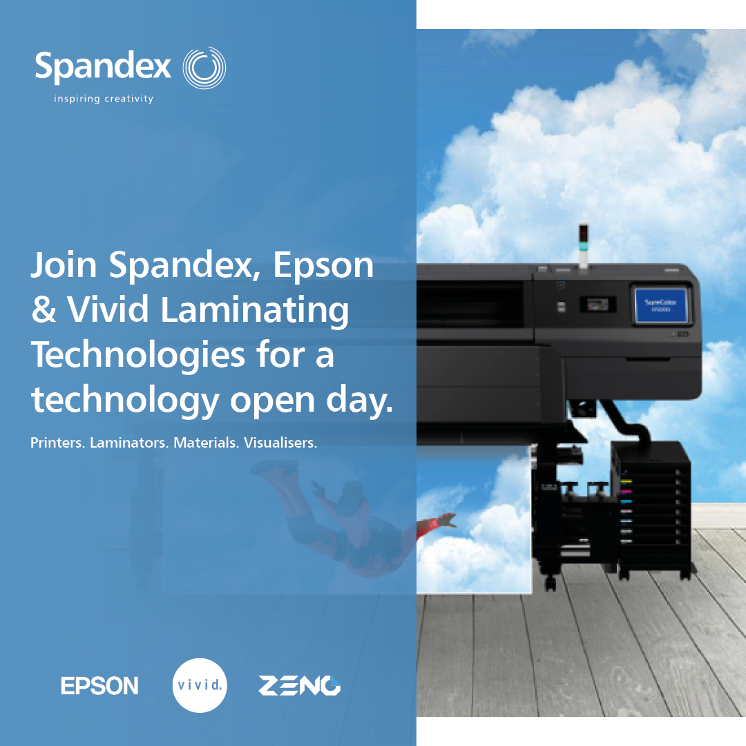 Check out these upcoming events from ISA-UK member Spandex ➡️ Epson & Vivid Laminating Technologies Open Days: uksigns.org/user-event/isa…