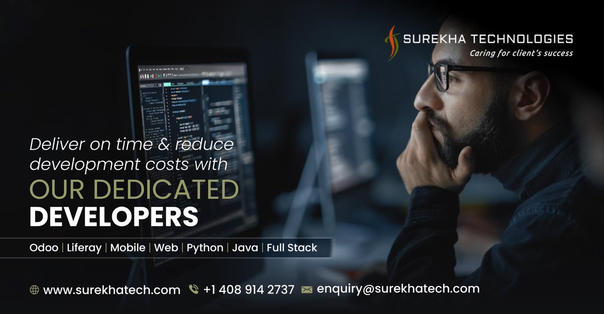 surekhatech's tweet image. Facing project completion challenges? We provide IT staff augmentation, freeing you to focus on growth.

Learn more at surekhatech.com/hire-dedicated…

Contact us: +1 408 914 2737 | +91 79 40050848, enquiry@surekhatech.com. 

#ITStaffAugmentation #HireDevelopers #HireDedicatedDevelopers