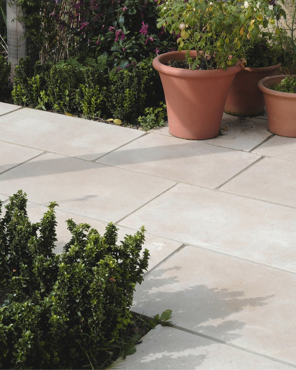 We love the way our Avignon External #Limestone glows in the sunlight! With #spring approaching, why not upgrade your #patio space with #BeswickStone? Avignon External Tumbled Limestone priced from £55sqm+VAT. Prices may be subject to change.