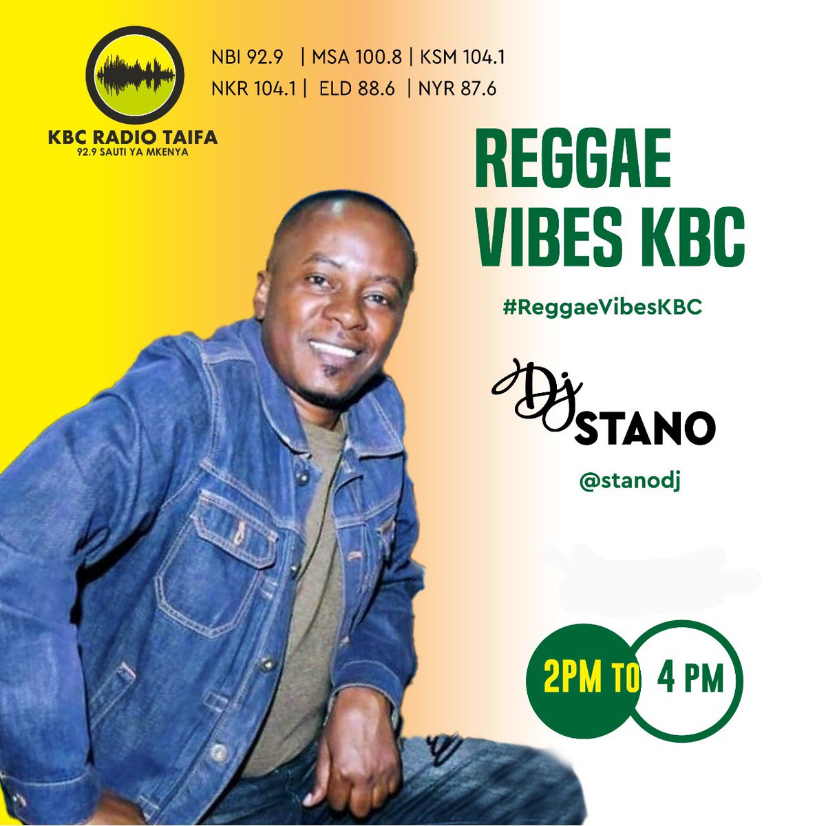 Shughli safi ya Jumanne #ReggaeVibesKbc 2pm - 4pm na nahodha wako leo, yours truly. Hapa burudani na raha tosha! 
Twende nalo pamoja aisee...
#ReggaeMusicSoNice