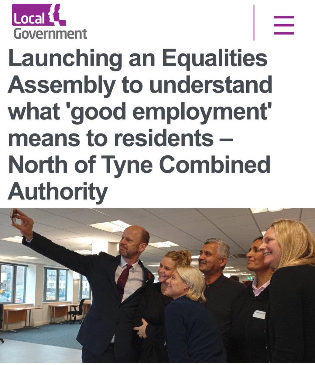 My @NorthTyneCA has created over 5k jobs. It was important to me that everybody benefitted from those opportunities. Our Equality Assembly aimed to achieve that. People facing barriers of disability, race and gender told us what they needed. And it worked. We’ve seen a 60%