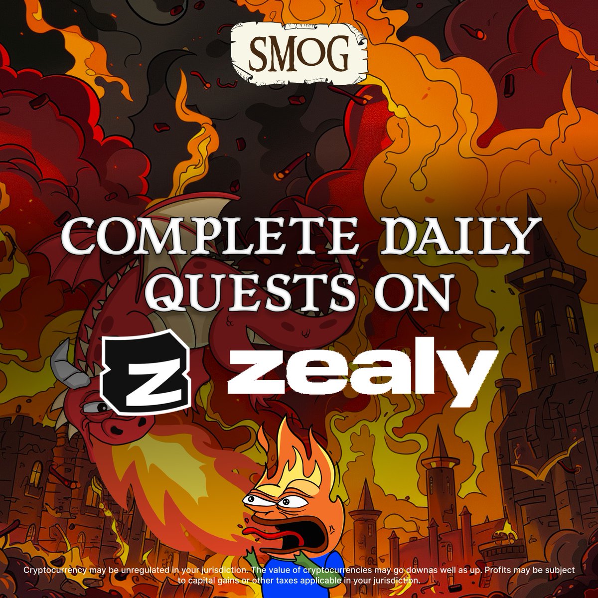 🌟 Prepare yourself for an epic #Sol #Airdrop adventure! 🐉

Embark on daily quests on #Zealy! 🚀

The bigger your achievements, the higher your spot on the leaderboard, guaranteeing greater rewards in the upcoming #SMOG Airdrop! 💰

Get going now! 🌐 bit.ly/SmogAirdrop