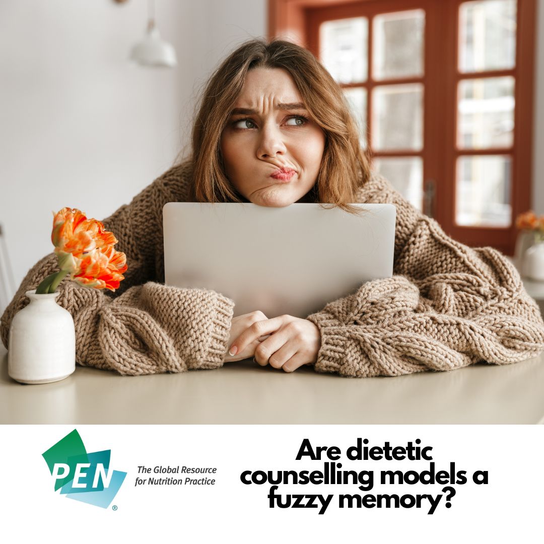 Are the behaviour change theories and social cognition models that underpin dietetic counselling starting to feel fuzzy? Check out PEN's Counselling Models Background for a quick refresher! bit.ly/4auSgha #DieteticCounselling #EvidenceBasedNutrition #PENNutrition