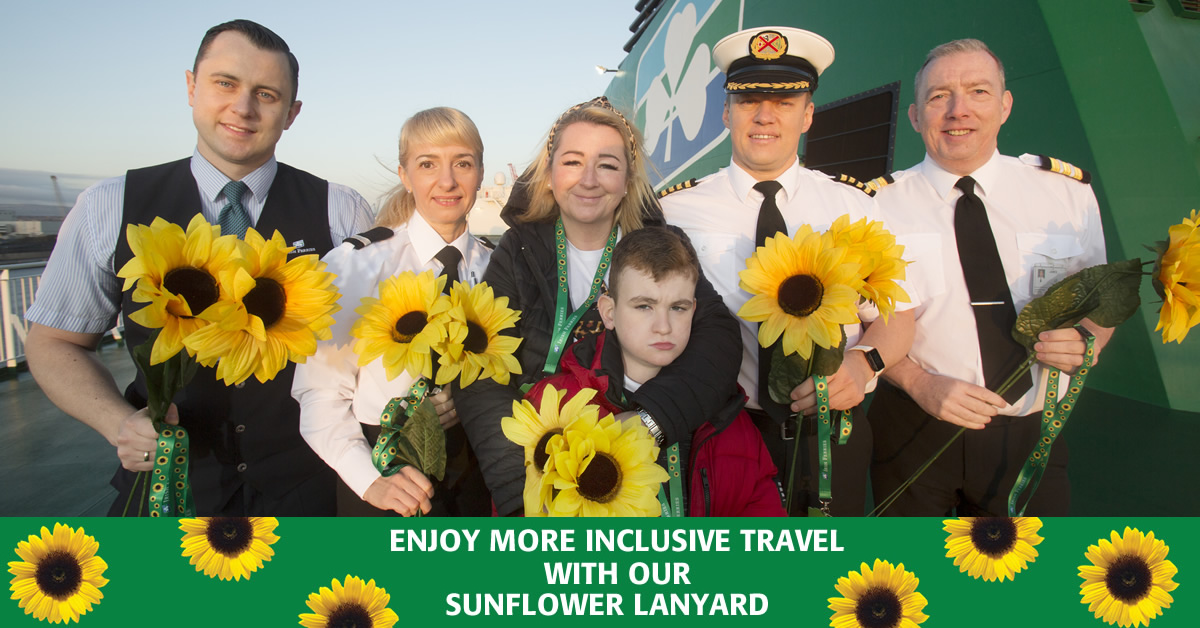 This World Autism Awareness Day, we’d like to take the opportunity to remind our passengers that you can enjoy more inclusive travel at sea with Irish Ferries via our Sunflower Lanyard scheme. 🌻 Full details here - ow.ly/a24b50NvLFt