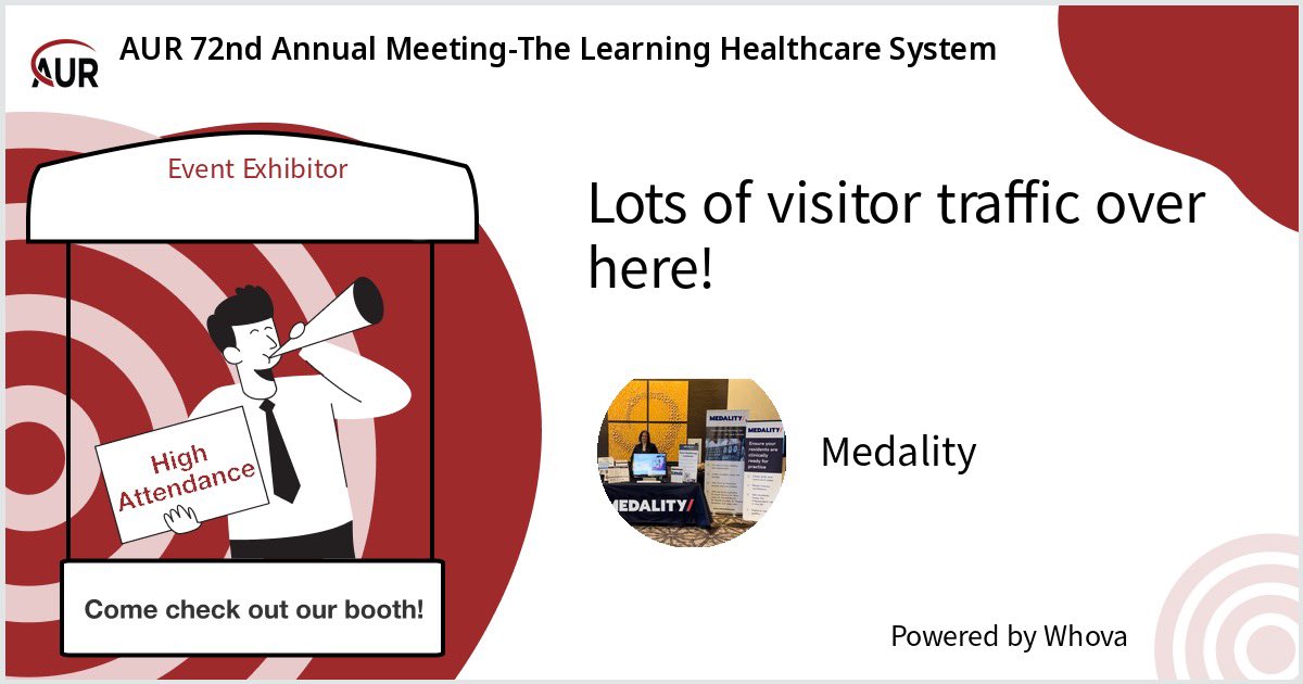 So excited to get day 1 of #AUR24 started! Connecting with everyone digitally over the past few weeks has been incredible. Let’s connect in person now - Find me at Booth 1 Medality @themrionline #radtwitter #medalityxaur
