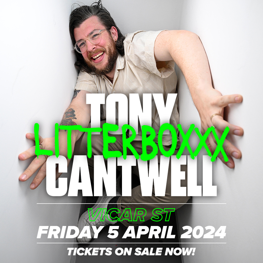 ★ 𝗧𝗛𝗜𝗦 𝗙𝗥𝗜𝗗𝗔𝗬 ★ Get ready for a hilarious evening with Viral sensation and cult favourite Tony Cantwell @tonyhorror with his brand new special 'Litterboxxx' at @Vicar_Street. Limited Tickets - bit.ly/2XU8kt7 🎟️