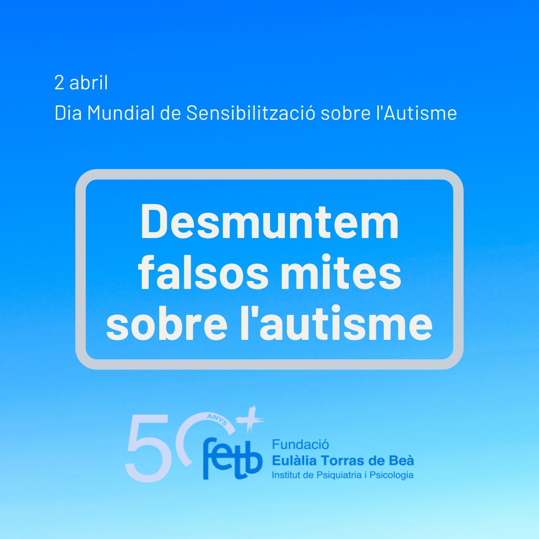 El 2 d'abril és el Dia Mundial de la conscienciació sobre l’autisme, reivindiquem la importància de conèixer el Trastorn de l’Espectre Autista (TEA) en tota la seva diversitat per afavorir una millor  comprensió envers les persones que el tenen.

forumsalutmental.org/ca/noticies/21…