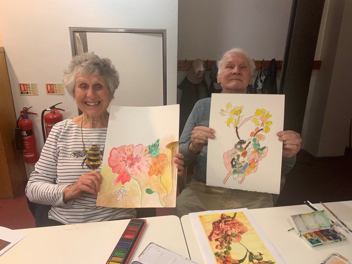 What's it like living with dementia ..... an Art session at @WallaceMuseum #livingwithdementia #dementia #brent #carers @CNWLNHS @Brent_Council