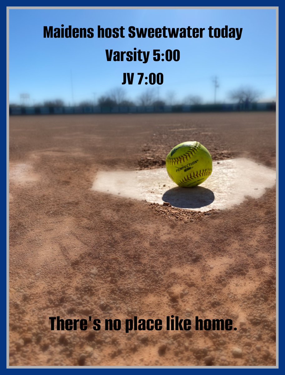 Maidens are at home today. Varsity starts at 5:00. #northsidepride
