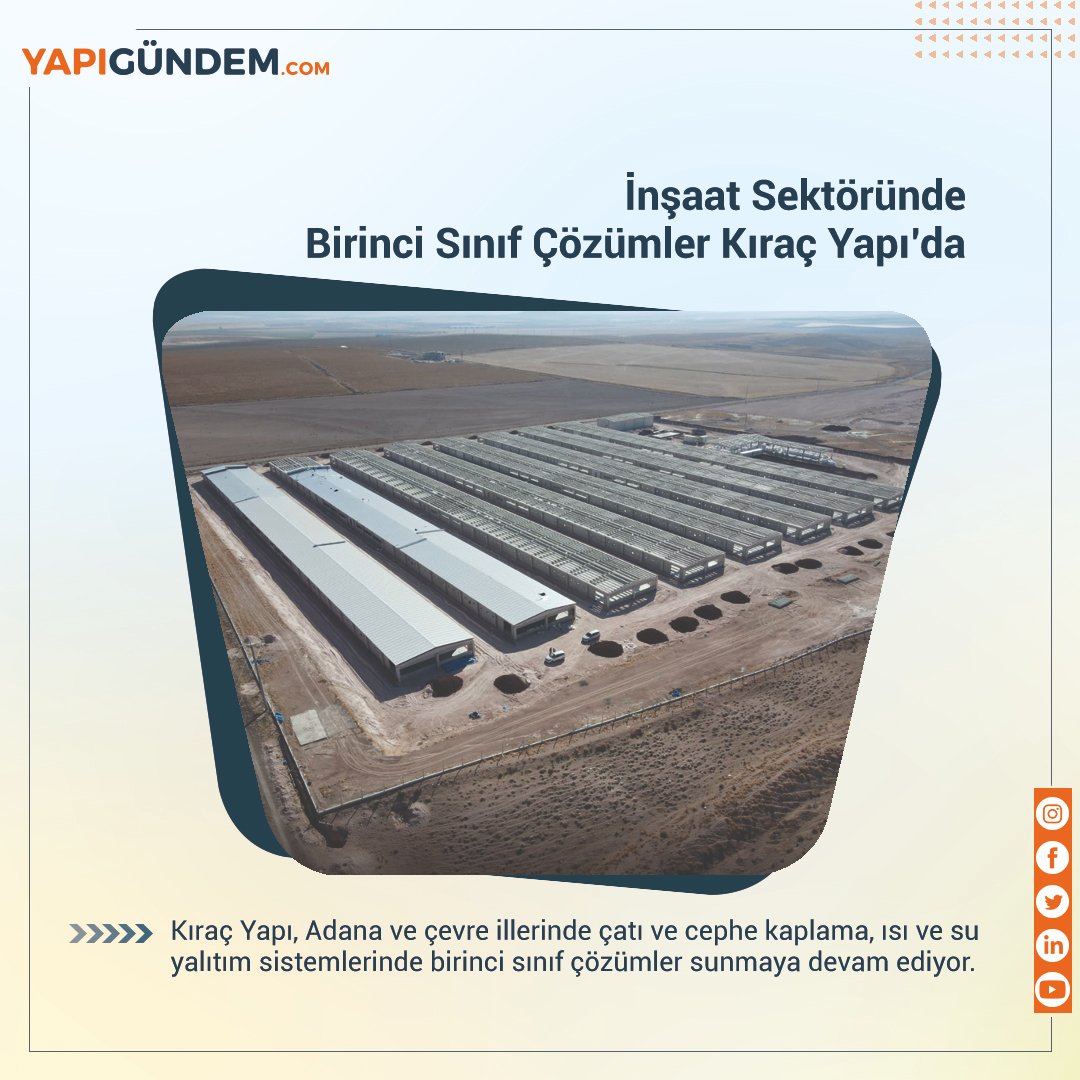 İnşaat Sektöründe Birinci Sınıf Çözümler Kıraç Yapı’da Haberin devamını okumak için linke tıkla yapigundem.com/insaat-sektoru… #yapigundem #inşaatşirketleri #sanalşantiye #devamedeninşaatlar #yeniprojeler #bilgibankası #kiracyapi