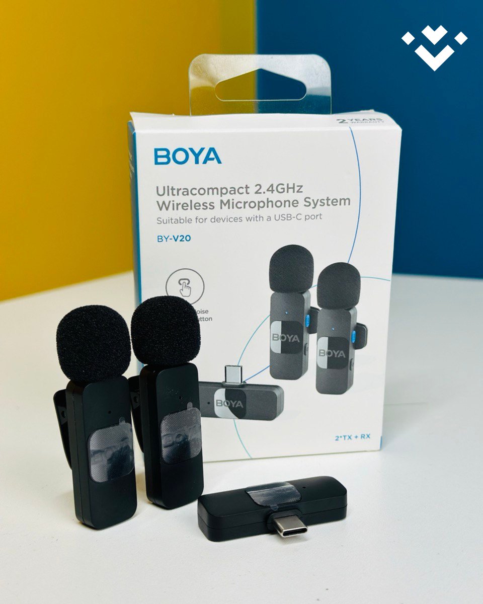 Veomixbd's tweet image. BOYA BY-V20 Wireless Microphone For Type-C Devices (1:2) এখন পাওয়া যাচ্ছে veomix.com এ !

🛒 অর্ডার করতে স্ক্রিনশট নিয়ে আমাদের পেইজে ম্যাসেজ করুন:- m.me/veomix
📞 মোবাইল:- +880 1824-663399

#BOYAMicrophone #WirelessMic #TypeCDevices #AudioRecording