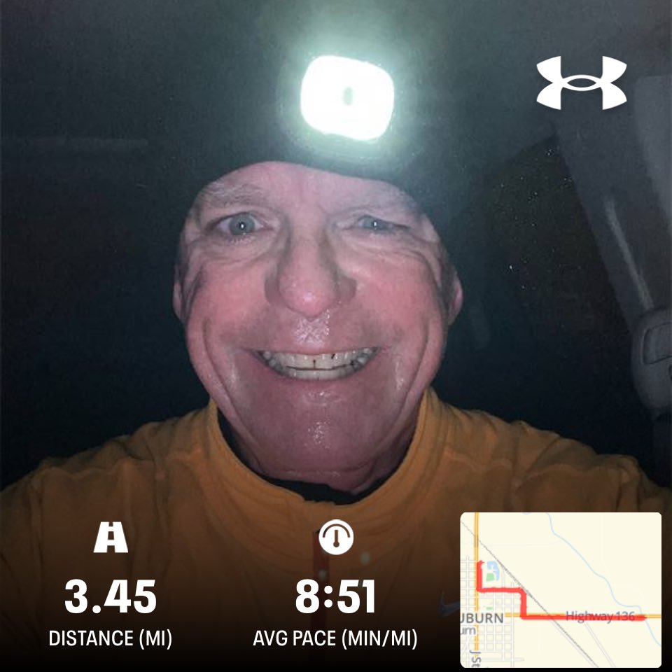 Rainy, chilly morning but what a great run!!! Felt like the priest in Caddy Shack!!! #DayByDay #FindAWay #NowWhatSoWhat #GBR #Huskers #RTB #QBS #RESPECTWOMEN #PROTECTOURCHILDREN #ABOLISHASSAULTRIFLES #HEAVYHEART