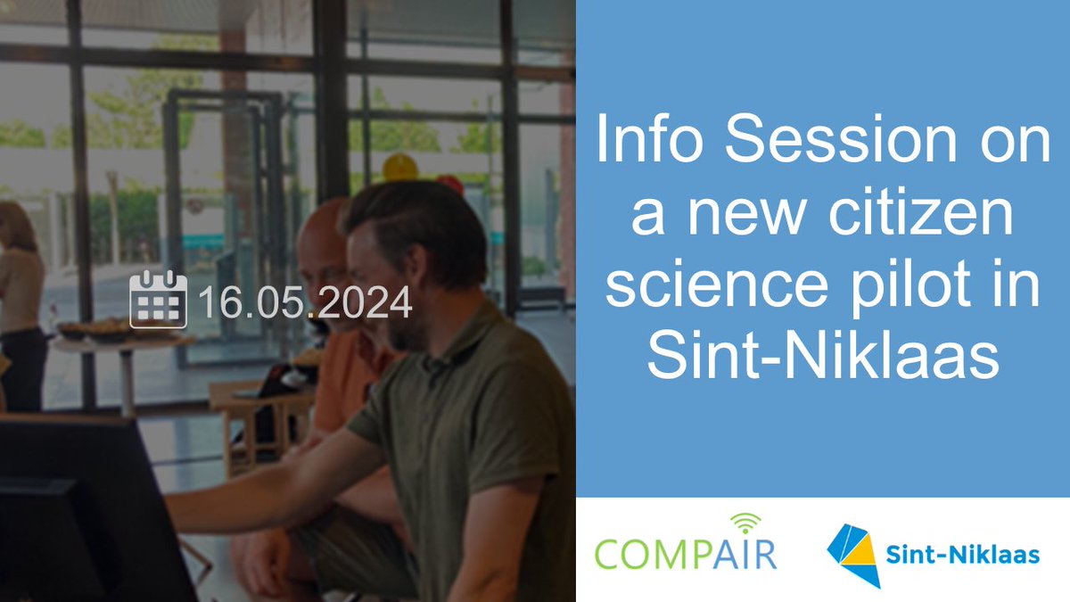 City of Sint-Niklaas has piloted a new circulation plan and we are helping them to evaluate its impacts using #citizenscience. Come to a local info session on 16 May to learn about prelim results & participation opportunities. Help us measure air quality! wecompair.eu/post/info-sess…