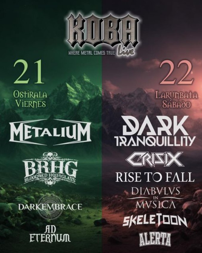 Distribución por días del festival 
<a href="/Kobalive_metal/">Kobalive</a> - maxmetal.net/2024/04/02/kob…